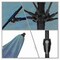 California Umbrella 7.5' Bronze Aluminum Market Patio Umbrella, Olefin Frost Blue 194061336540 - alternate 2